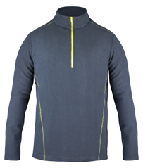 sivugin yarım fermuarlı polar erkek gri